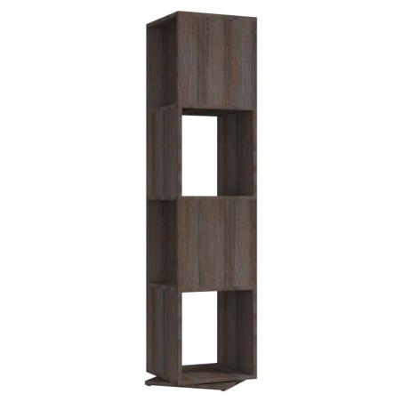 vidaXL Armario giratorio aglomerado gris y Sonoma 34,5x34,5x147,5 cm