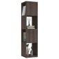 vidaXL Armario giratorio aglomerado gris y Sonoma 34,5x34,5x147,5 cm