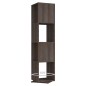 vidaXL Armario giratorio aglomerado gris y Sonoma 34,5x34,5x147,5 cm
