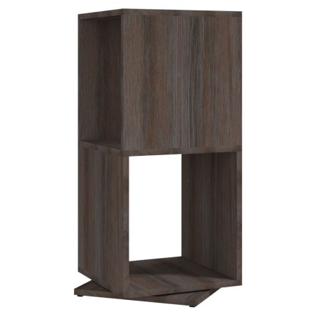 vidaXL Armario giratorio aglomerado gris y Sonoma 34,5x34,5x75,5 cm