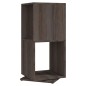 vidaXL Armario giratorio aglomerado gris y Sonoma 34,5x34,5x75,5 cm