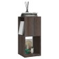 vidaXL Armario giratorio aglomerado gris y Sonoma 34,5x34,5x75,5 cm