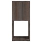 vidaXL Armario giratorio aglomerado gris y Sonoma 34,5x34,5x75,5 cm