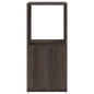 vidaXL Armario giratorio aglomerado gris y Sonoma 34,5x34,5x75,5 cm