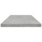 vidaXL Estante estantería 4uds contrachapada gris hormigón 80x20x1,5cm vidaXL Estante estantería 4uds contrachapada gris hormigón 80x20x1,5cm