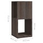 vidaXL Armario giratorio aglomerado gris y Sonoma 34,5x34,5x75,5 cm
