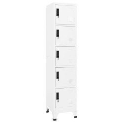 vidaXL Taquilla de acero blanco 38x40x180 cm