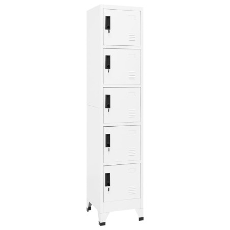 vidaXL Taquilla de acero blanco 38x40x180 cm