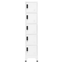 vidaXL Taquilla de acero blanco 38x40x180 cm