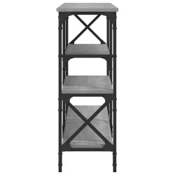 vidaXL Mesa consola madera de ingeniería gris Sonoma 180x29x76,5 cm