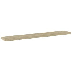 vidaXL Estante estantería 4 uds contrachapada roble Sonoma 60x10x1,5cm