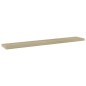 vidaXL Estante estantería 4 uds contrachapada roble Sonoma 60x10x1,5cm vidaXL Estante estantería 4 uds contrachapada roble Sonoma 60x10x1,5cm