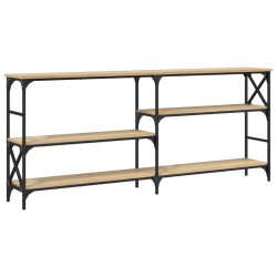 vidaXL Mesa consola madera de ingeniería roble Sonoma 180x29x76,5 cm
