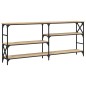 vidaXL Mesa consola madera de ingeniería roble Sonoma 180x29x76,5 cm vidaXL Mesa consola madera de ingeniería roble Sonoma 180x29x76,5 cm