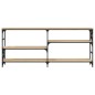 vidaXL Mesa consola madera de ingeniería roble Sonoma 180x29x76,5 cm vidaXL Mesa consola madera de ingeniería roble Sonoma 180x29x76,5 cm