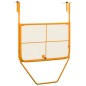 vidaXL Mesa de balcón acero amarillo 60x40 cm vidaXL Mesa de balcón acero amarillo 60x40 cm