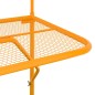 vidaXL Mesa de balcón acero amarillo 60x40 cm vidaXL Mesa de balcón acero amarillo 60x40 cm