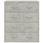 vidaXL Aparador con 4 cajones gris hormigón 60x30,5x71 cm vidaXL Aparador con 4 cajones gris hormigón 60x30,5x71 cm