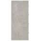 vidaXL Aparador con 4 cajones gris hormigón 60x30,5x71 cm vidaXL Aparador con 4 cajones gris hormigón 60x30,5x71 cm