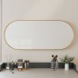 vidaXL Espejo de pared ovalado dorado 25x60 cm vidaXL Espejo de pared ovalado dorado 25x60 cm