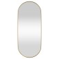 vidaXL Espejo de pared ovalado dorado 25x60 cm vidaXL Espejo de pared ovalado dorado 25x60 cm