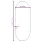 vidaXL Espejo de pared ovalado dorado 25x60 cm vidaXL Espejo de pared ovalado dorado 25x60 cm