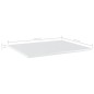 vidaXL Estante estantería 4uds contrachapada blanco brillo 60x50x1,5cm vidaXL Estante estantería 4uds contrachapada blanco brillo 60x50x1,5cm