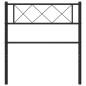 vidaXL Cabecero de metal negro 107 cm vidaXL Cabecero de metal negro 107 cm