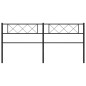 vidaXL Cabecero de metal negro 180 cm vidaXL Cabecero de metal negro 180 cm