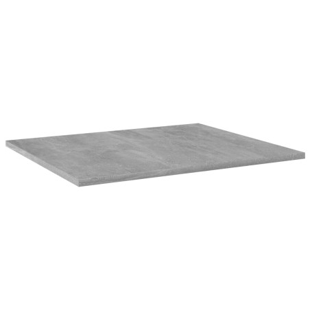 vidaXL Estante estantería 4uds contrachapada gris hormigón 60x50x1,5cm