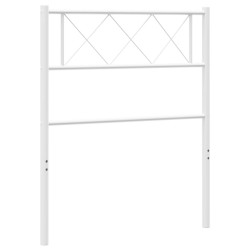 vidaXL Cabecero de metal blanco 80 cm