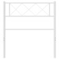 vidaXL Cabecero de metal blanco 80 cm vidaXL Cabecero de metal blanco 80 cm