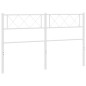 vidaXL Cabecero de metal blanco 135 cm vidaXL Cabecero de metal blanco 135 cm