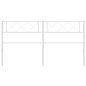 vidaXL Cabecero de metal blanco 135 cm vidaXL Cabecero de metal blanco 135 cm