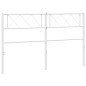 vidaXL Cabecero de metal blanco 135 cm vidaXL Cabecero de metal blanco 135 cm