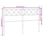 vidaXL Cabecero de metal blanco 135 cm vidaXL Cabecero de metal blanco 135 cm