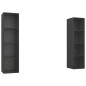 vidaXL Muebles de salón de pared 2 piezas madera de ingeniería gris