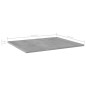 vidaXL Estante estantería 4uds contrachapada gris hormigón 60x50x1,5cm vidaXL Estante estantería 4uds contrachapada gris hormigón 60x50x1,5cm