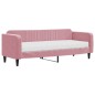 vidaXL Sofá cama con colchón terciopelo rosa 80x200 cm vidaXL Sofá cama con colchón terciopelo rosa 80x200 cm
