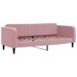 vidaXL Sofá cama con colchón terciopelo rosa 80x200 cm vidaXL Sofá cama con colchón terciopelo rosa 80x200 cm
