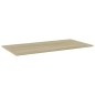 vidaXL Estante estantería 4 uds contrachapada roble Sonoma 80x20x1,5cm vidaXL Estante estantería 4 uds contrachapada roble Sonoma 80x20x1,5cm