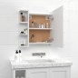 vidaXL Mueble con espejo y luces LED blanco 70x16,5x60 cm vidaXL Mueble con espejo y luces LED blanco 70x16,5x60 cm