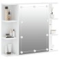 vidaXL Mueble con espejo y luces LED blanco 70x16,5x60 cm vidaXL Mueble con espejo y luces LED blanco 70x16,5x60 cm