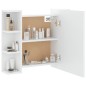 vidaXL Mueble con espejo y luces LED blanco 70x16,5x60 cm vidaXL Mueble con espejo y luces LED blanco 70x16,5x60 cm