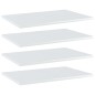 vidaXL Estante estantería 4uds contrachapada blanco brillo 60x40x1,5cm vidaXL Estante estantería 4uds contrachapada blanco brillo 60x40x1,5cm