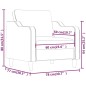 vidaXL Sillón de tela gris claro 60 cm vidaXL Sillón de tela gris claro 60 cm