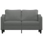vidaXL Sofá de 2 plazas de tela gris oscuro 140 cm vidaXL Sofá de 2 plazas de tela gris oscuro 140 cm