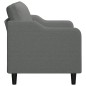 vidaXL Sofá de 2 plazas de tela gris oscuro 140 cm vidaXL Sofá de 2 plazas de tela gris oscuro 140 cm