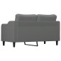 vidaXL Sofá de 2 plazas de tela gris oscuro 140 cm vidaXL Sofá de 2 plazas de tela gris oscuro 140 cm