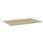 vidaXL Estante estantería 4 uds contrachapada roble Sonoma 80x50x1,5cm